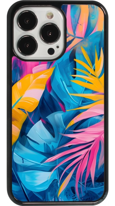 iPhone 13 Pro Case Hülle - Palms Blue