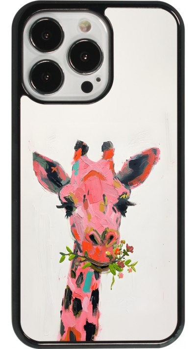 iPhone 13 Pro Case Hülle - Pink Girafe Paint