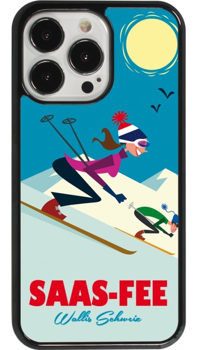 iPhone 13 Pro Case Hülle - Saas-Fee Ski Downhill