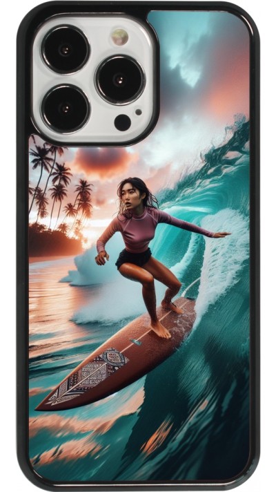 iPhone 13 Pro Case Hülle - Surferin aus Bali