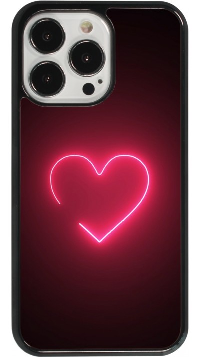 iPhone 13 Pro Case Hülle - Valentine 2023 single neon heart