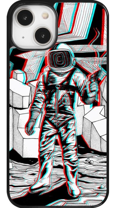 iPhone 14 Case Hülle - Anaglyph Astronaut