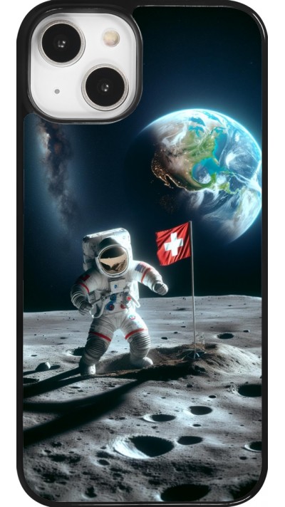 iPhone 14 Case Hülle - Astro Schweiz auf dem Mond