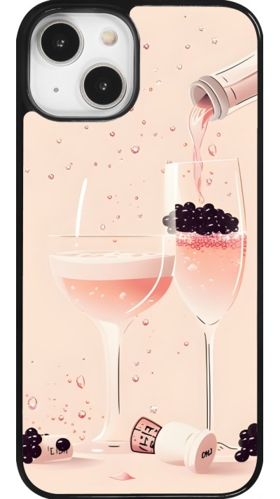 iPhone 14 Case Hülle - Champagne Pouring Pink