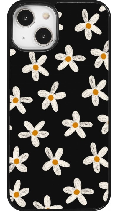 iPhone 14 Case Hülle - Easter 2024 white on black flower