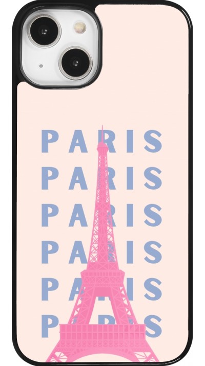 iPhone 14 Case Hülle - Paris Pink Print