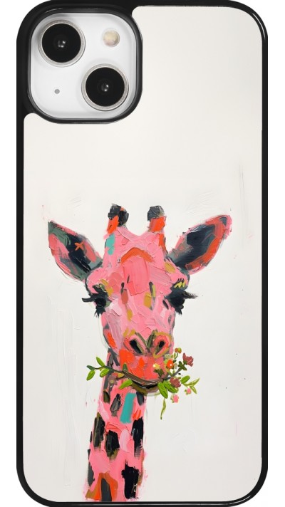 iPhone 14 Case Hülle - Pink Girafe Paint