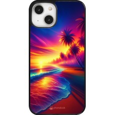 iPhone 14 Case Hülle - Strand Sonnenuntergang auffällig