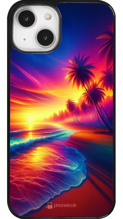 iPhone 14 Case Hülle - Strand Sonnenuntergang auffällig