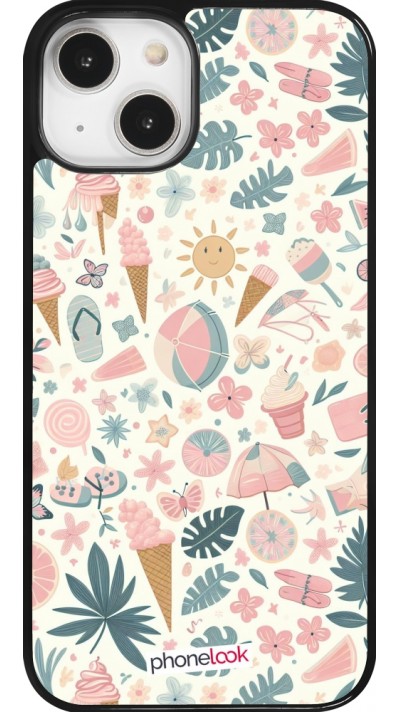 iPhone 14 Case Hülle - Sommer Pink Muster