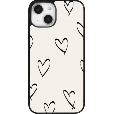 iPhone 14 Case Hülle - Valentine 2023 minimalist hearts