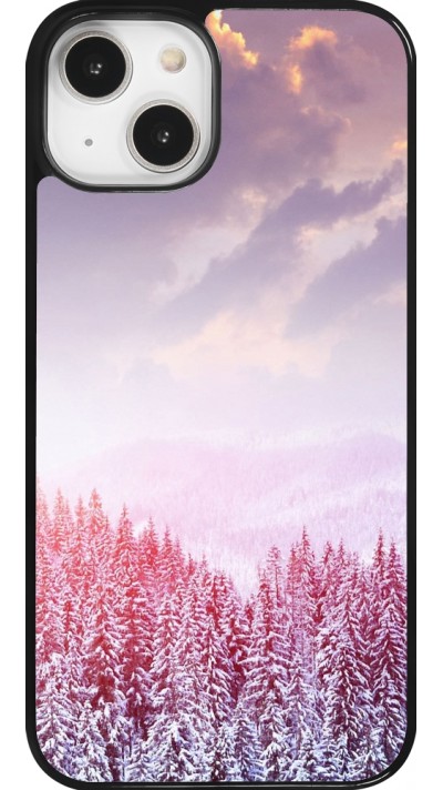 iPhone 14 Case Hülle - Winter 22 Pink Forest