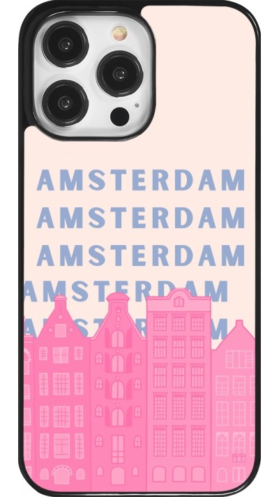 iPhone 14 Pro Max Case Hülle - Amsterdam Pink Print