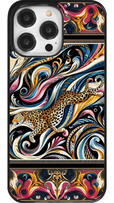 iPhone 14 Pro Max Case Hülle - Leopard Abstrakte Kunst