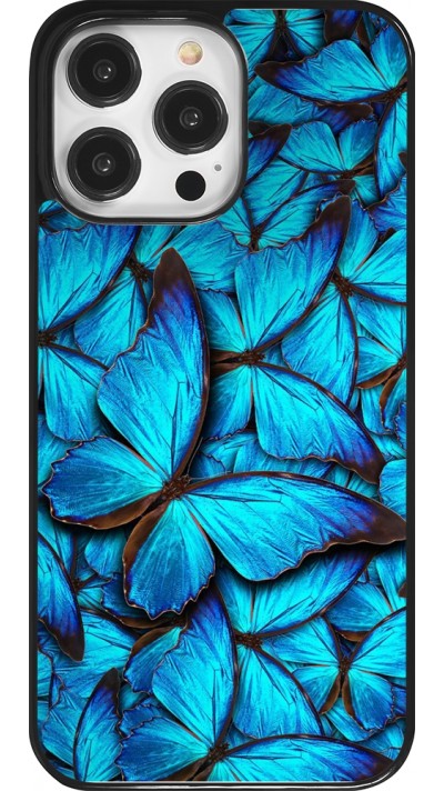 iPhone 14 Pro Max Case Hülle - Papillon bleu
