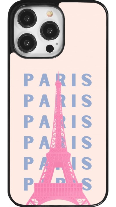 iPhone 14 Pro Max Case Hülle - Paris Pink Print