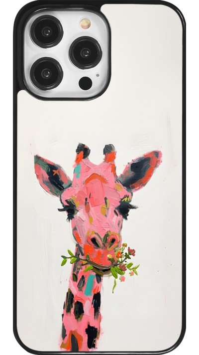 iPhone 14 Pro Max Case Hülle - Pink Girafe Paint