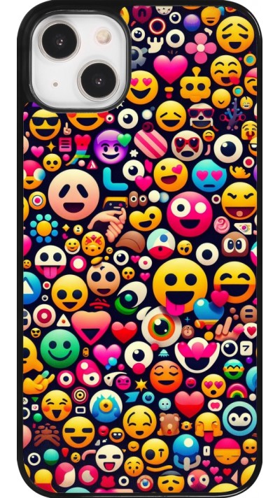 iPhone 14 Plus Case Hülle - Emoji Mix Farbe