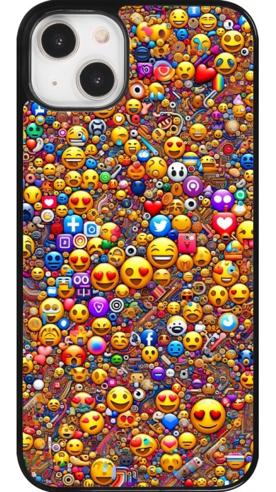 iPhone 14 Plus Case Hülle - Emoji gemischt