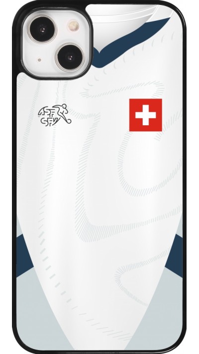 iPhone 14 Plus Case Hülle - Schweiz Away personalisierbares Fussballtrikot