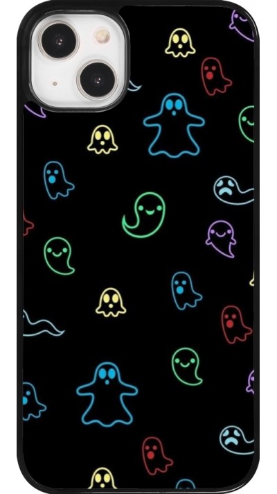 iPhone 14 Plus Case Hülle - Halloween 2024 colorful ghosts