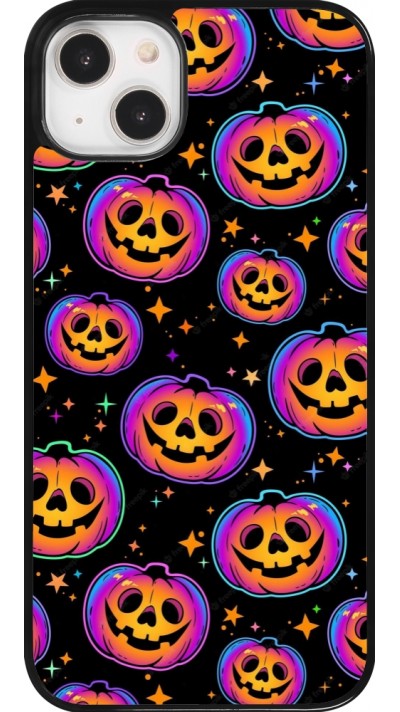 iPhone 14 Plus Case Hülle - Halloween 2024 rainbow pumpkins