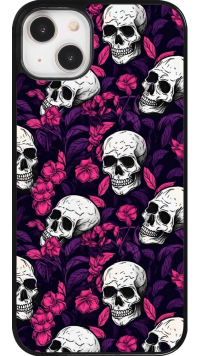 iPhone 14 Plus Case Hülle - Halloween 2024 romantic skulls