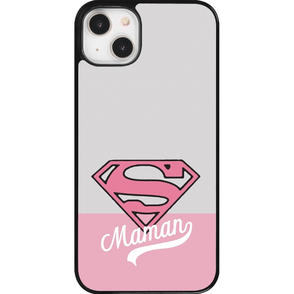 iPhone 14 Plus Case Hülle - Mom 2024 Super hero maman