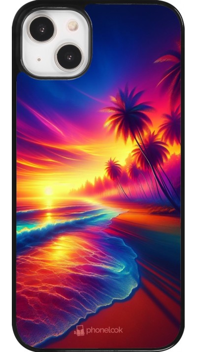 iPhone 14 Plus Case Hülle - Strand Sonnenuntergang auffällig