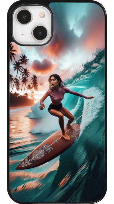 iPhone 14 Plus Case Hülle - Surferin aus Bali