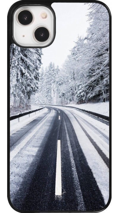 iPhone 14 Plus Case Hülle - Winter 22 Snowy Road