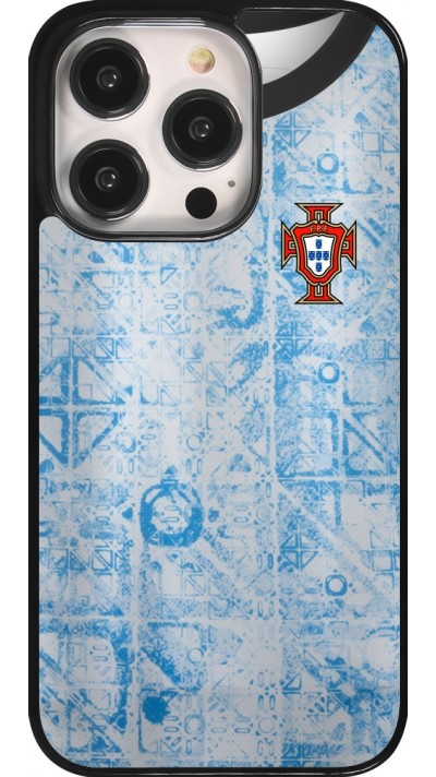 iPhone 14 Pro Case Hülle - Portugal Away personalisierbares Fussballtrikot