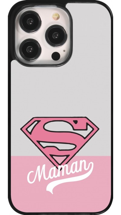 iPhone 14 Pro Case Hülle - Mom 2024 Super hero maman
