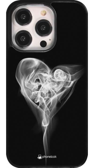 iPhone 14 Pro Case Hülle - Valentine 2022 Black Smoke