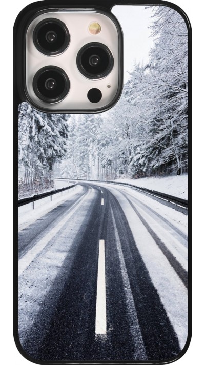 iPhone 14 Pro Case Hülle - Winter 22 Snowy Road