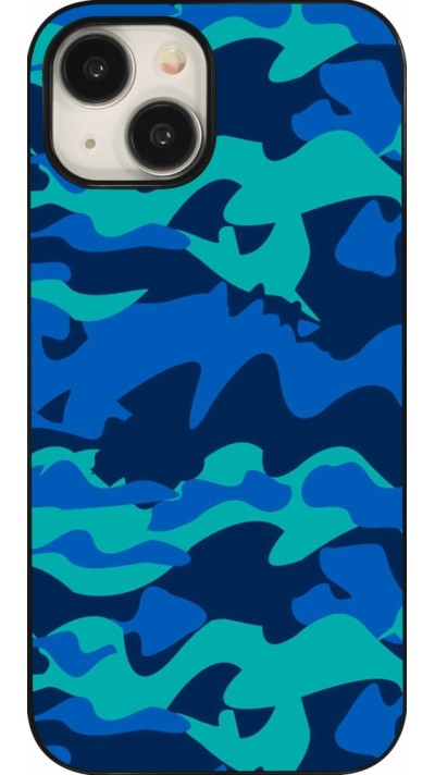 iPhone 15 Case Hülle - Camo Blue