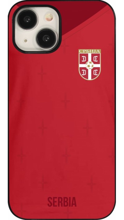 iPhone 15 Case Hülle - Serbien 2022 personalisierbares Fussballtrikot