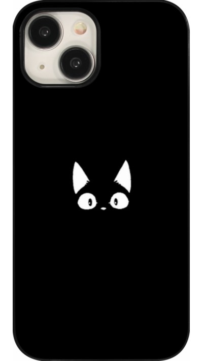 iPhone 15 Case Hülle - Funny cat on black