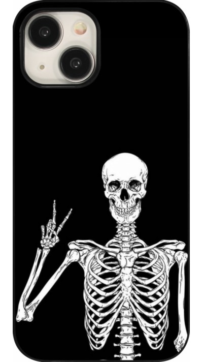 iPhone 15 Case Hülle - Halloween 2023 peace skeleton