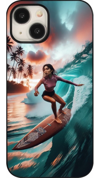 iPhone 15 Case Hülle - Surferin aus Bali