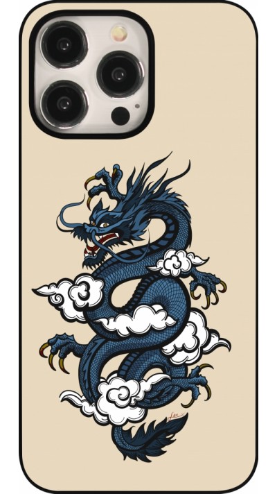 iPhone 15 Pro Max Case Hülle - Blue Dragon Tattoo