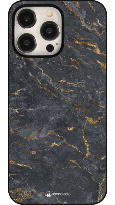 iPhone 15 Pro Max Case Hülle - Grey Gold Marble