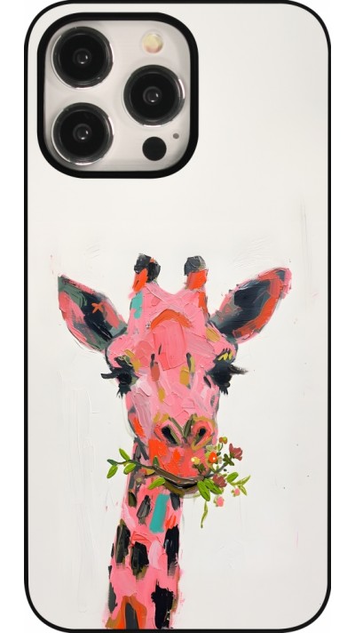 iPhone 15 Pro Max Case Hülle - Pink Girafe Paint