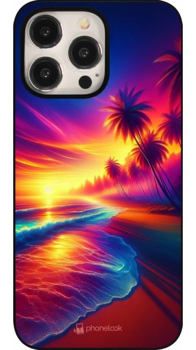 iPhone 15 Pro Max Case Hülle - Strand Sonnenuntergang auffällig