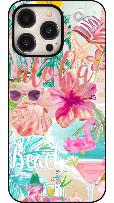 iPhone 15 Pro Max Case Hülle - Preppy Collage Aloha