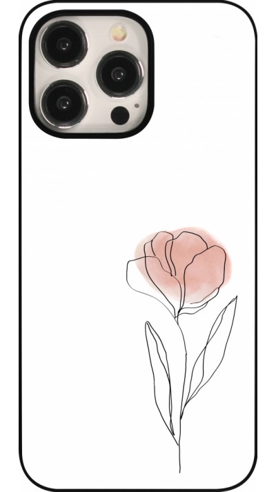 iPhone 15 Pro Max Case Hülle - Spring 23 minimalist flower