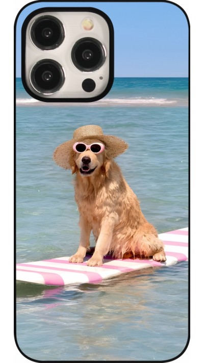 iPhone 15 Pro Max Case Hülle - Summer Dog on Paddle