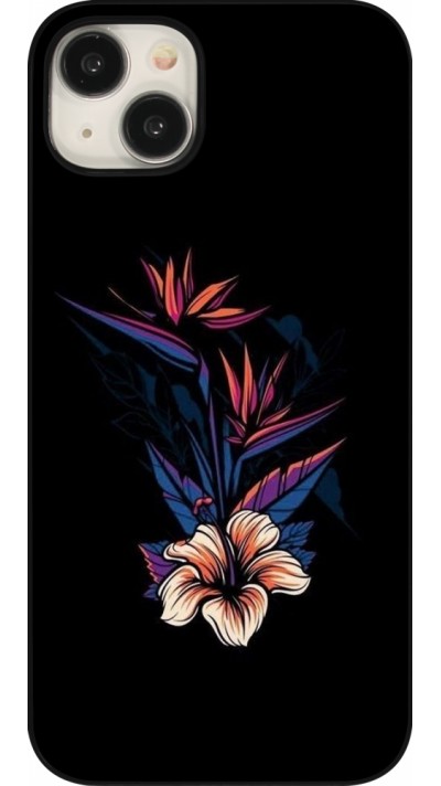 iPhone 15 Plus Case Hülle - Dark Flowers