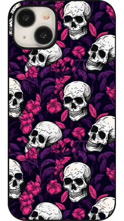 iPhone 15 Plus Case Hülle - Halloween 2024 romantic skulls