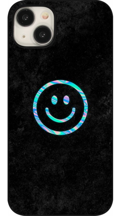 iPhone 15 Plus Case Hülle - Happy smiley irisirt